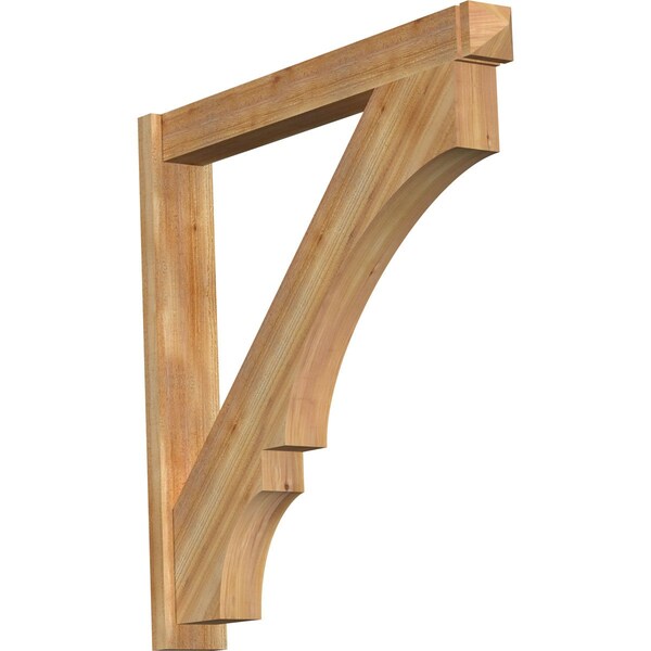 Ekena Millwork Balboa Arts & Crafts Rough Sawn Outlooker, Western Red Cedar, 6"W x 44"D x 44"H OUT06X44X44BOA03RWR - main